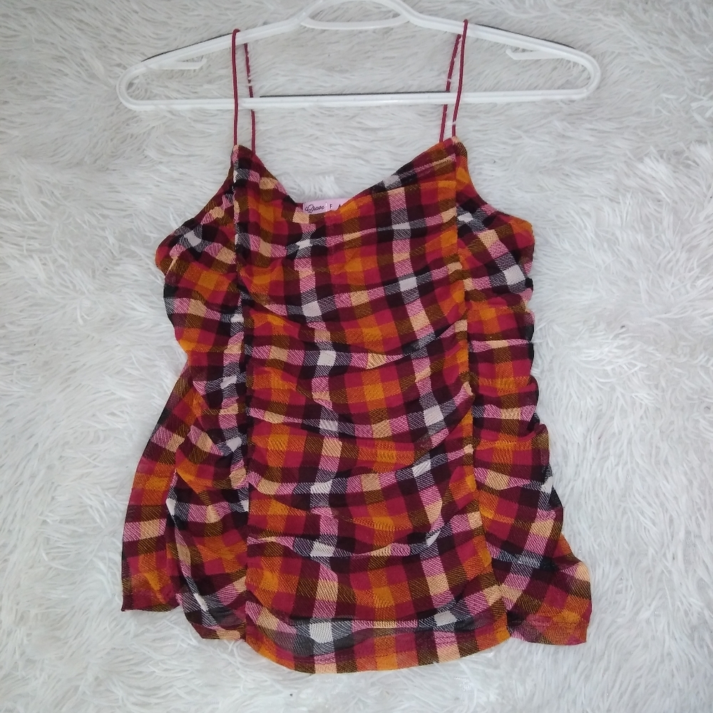Spaghetti strap Sunset colored dress top